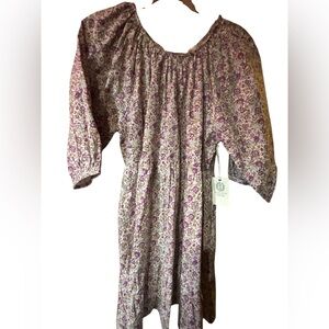 Tuckernuck Hyacinth House | Lilac Floral Huckleberry Mini Dress Small